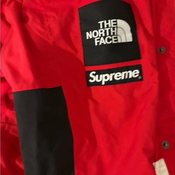 Supreme x the north face s logo mountain jacket 'red